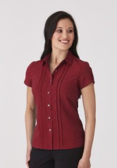 City Collection Womens City Stretch Spot S/S Shirt  | 2173SS 